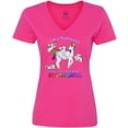 thumbnail image 3 of Inktastic I'm a Mamacorn, like a normal Mom, but magical Women's V-Neck T-Shirt, 3 of 5