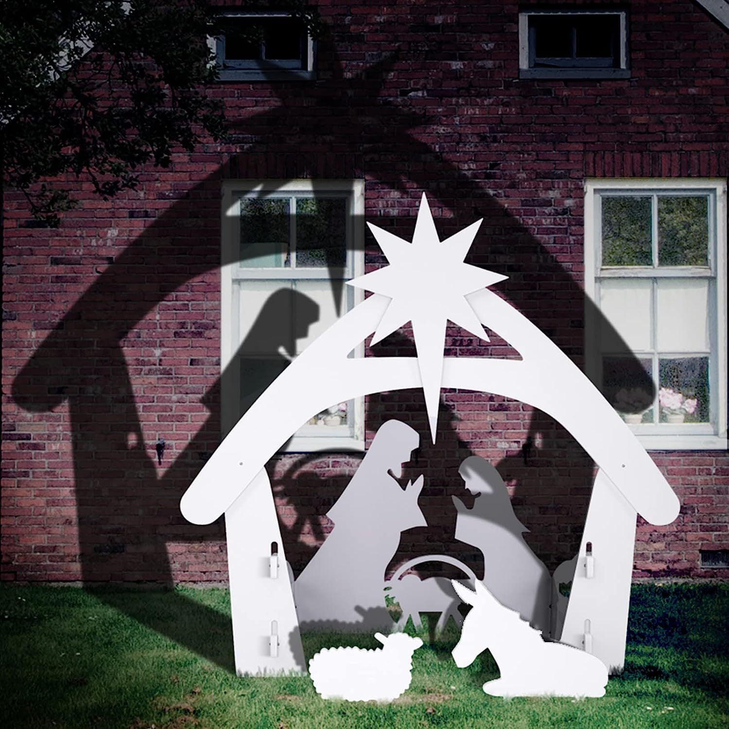 Bilot Large Outdoor Nativity Scene, Holy Family Nativity Set Yard Sign, Weather Resistant