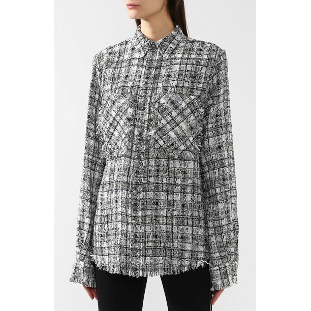 Faith Connexion TWEED OVERSIZED SHIRT