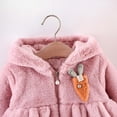 thumbnail image 7 of Kaemgyyd Baby Girls Fleece Jackets Cute Zip up Hoodies Sherpa Lined Coats Winter Fuzzy Newborn Toddler Outwear 1-6 Years, 7 of 7