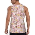 thumbnail image 3 of Easygdp Bunny And Flower Men's Tank Top, Sleeveless Muscle T Shirts, Breathable, Quick-Dry, Loose for Gym, Running, Fitness - Large, 3 of 9