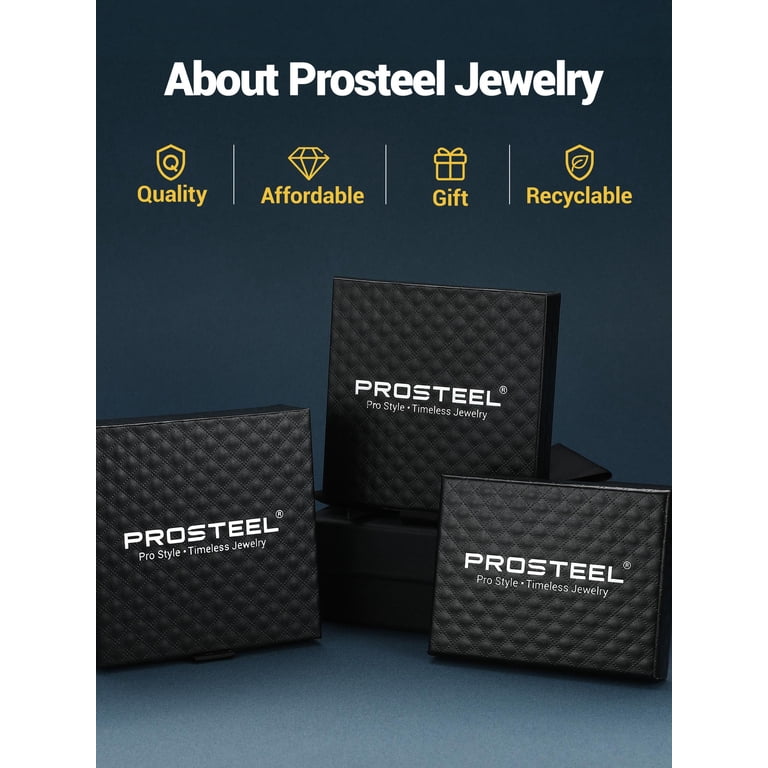 Prosteel Men's Stainless Steel Cuban Link Chain Necklace photo 7