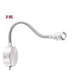 thumbnail image 2 of Lunartec Gooseneck Bed Lamp: LED Gooseneck Bed and Reading Light, Wall Mount, 3W, Cool White (Gooseneck Bed Reading Lamp), 2 of 5