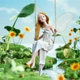 thumbnail image 2 of Garden Fairy Statues Hanging Ornaments Figurine for Home Yard Decor with Rope, 2 of 6