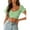 Green, variant on Sngxgn Womens Summer Short Sleeve Tshirt Tops Deep V Neck Shirts Casual Slim Fit Basic T-Shirt(Army Green,L)