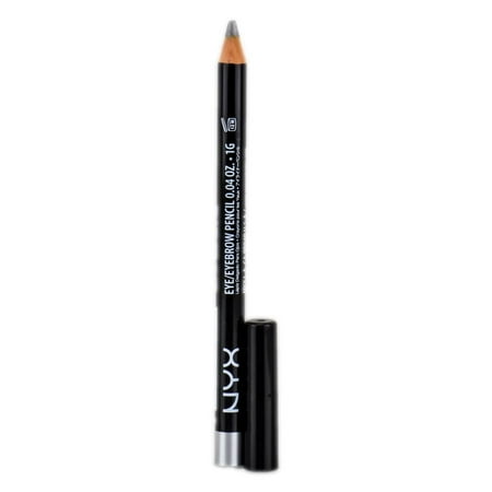 4 Pack - NYX Professional Makeup Slim Eye Pencil, Silver 0.04 oz