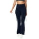 thumbnail image 2 of Pincandy Women's Solid Color High Waist Flared Yoga Pants - with Pockets, Casual Fit for Yoga & Daily Wear, 2 of 7