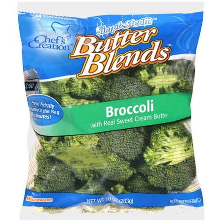 Simplesteam Butter Blends Chef's Creation: W/Real Sweet Cream Butter Broccoli, 10 oz