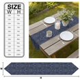 thumbnail image 3 of Navy Blue Table Runner Linen Burlap Table Runner 70 Inches Long Boho Vintage Ethnic Tribe Abstract Art Dresser Scarves for Kitchen Island Coffee Dining Party Wedding Banquet Holiday Decor 13"x70", 3 of 8