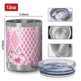 thumbnail image 3 of 12oz Tumblers Pioneer Flower Vacuum Insulated Stainless Steel Travel Tumbler Cups Mug with Lid and Straw for Beer,Coffee,Beverages with Cleaning Brush for Cold & Hot Drinks, 3 of 5