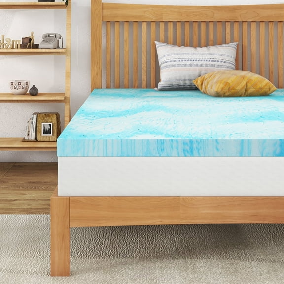 Twin Size Memory Foam Mattress Topper, 3 inch Mattress Pad, Comfort Support Back Pain Relief