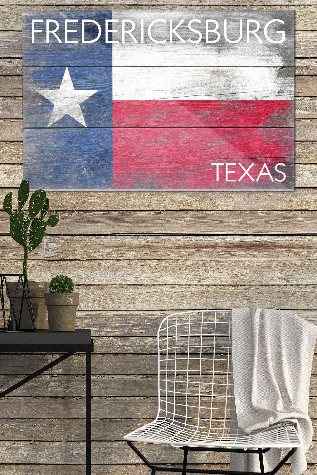 Rustic Texas State Flag Outdoor Decor 18x12 Gallery Quality Metal