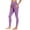 Purple Leggings for Women, variant on CFLVAEK Quick Dry Leggings for Women with Pockets Plus Size High Waisted Butt Lifting Legging Solid Color Tummy Control Yoga Pants Purple L