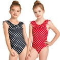 thumbnail image 2 of HAOYUNL Kids Teen Swimsuits for Girls One Piece Printing Swimwear Quick Dry Bathing Suit for 10-16 Years Old, 2 of 9
