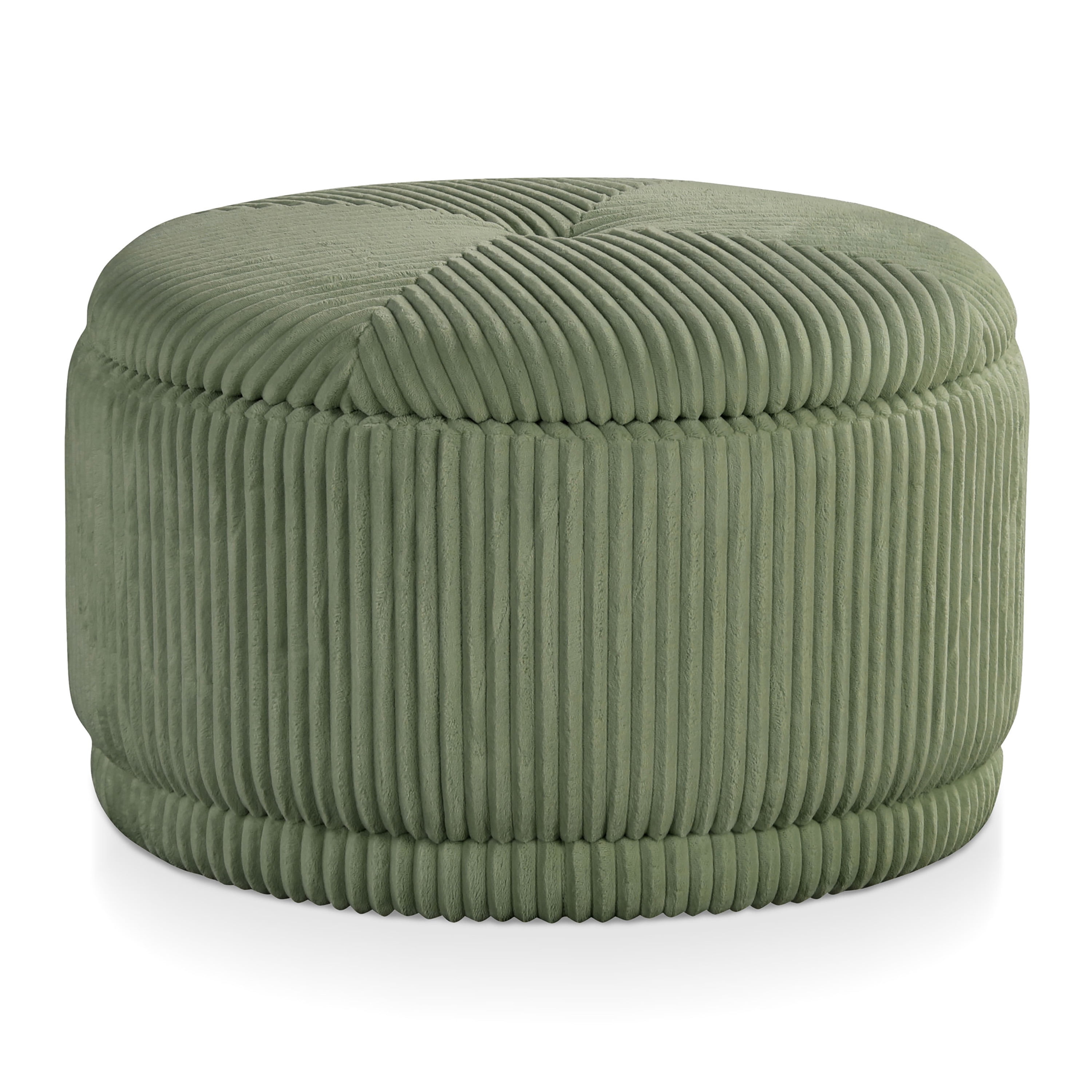 Furniture of America Cheri Modern Chenille Flip Top Storage Ottoman, Green