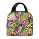 thumbnail image 1 of Easygdp Colrful Tropical Leaves Bolsa Térmica Premium - Tela Oxford Impermeable, Gran Capacidad, Bolsillo Frontal, Unisex para Trabajo, Escuela, Actividades al Aire Libre y Picnics, 1 of 8