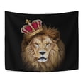 thumbnail image 2 of POPCreation Wall Tapestry Huge African Lion King Dorm Throw Bedroom Living Room Decorative Hanging 80x60 inches, 2 of 3