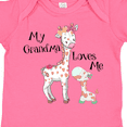 thumbnail image 4 of Inktastic My Grandma Loves Me Giraffe Boys or Girls Baby Bodysuit, 4 of 5
