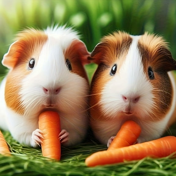 5D Diamond Painting Kits for Adults Animal Theme Adorable Guinea Pig DIY Diamond Art for Adults Beginners Picture Art Crystal Painting for Home Wall Decor