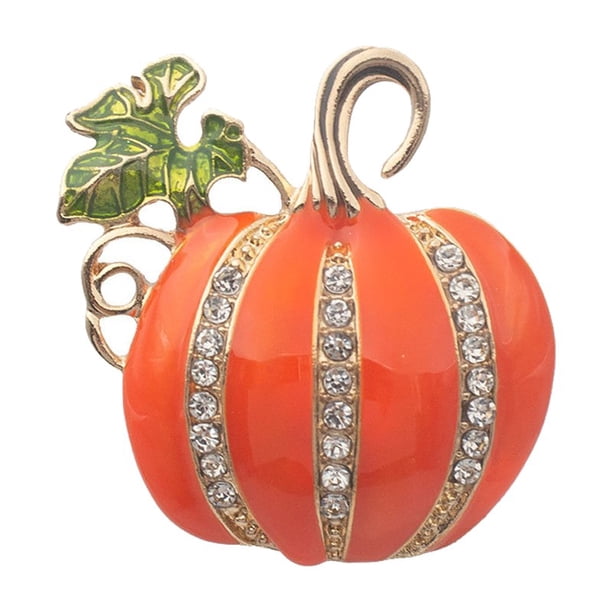 Abrigo, jersey, accesorio, ramillete, broche con forma de calabaza con diamantes de imitación, broche decorativo europeo, broche con hebilla para cárdigan.