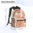 thumbnail image 2 of Pofeuu Mushrooms2 Print Laptop Backpack Travel Canvas Backpack for School Lightweight and Comfortable Backpack College Backpack Schoolbag, 2 of 6