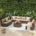 thumbnail image 4 of UDPATIO Patio Furniture Sets, Modular Rattan Outdoor Patio Sectional Furniture Sofa Set, Wicker Patio Conversation Set for Backyard,9PCS, 4 of 9