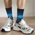 thumbnail image 6 of Pofeuu Planet Earth Print Crew Socks, Adult Running Hiking Socks for Youth and Adult, 6 of 6