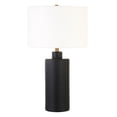 thumbnail image 1 of Henn&Hart 14" Matte Black Ceramic/Fabric Table Lamp, 1 of 8