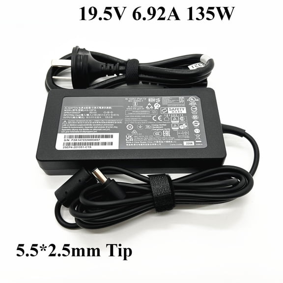 19.5V 6.92A 135W Laptop Charger for Chicony 5.5*2.5mm Tip Power Supply AC Adapter