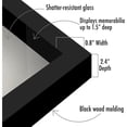 thumbnail image 4 of 11x11 Shadow Box Frame with Shatter-Resistant Glass - Silhouette Collection - Large Shadow Box Display Case for Tabletop and Wall Display - Black with Soft Felt Back, 4 of 6