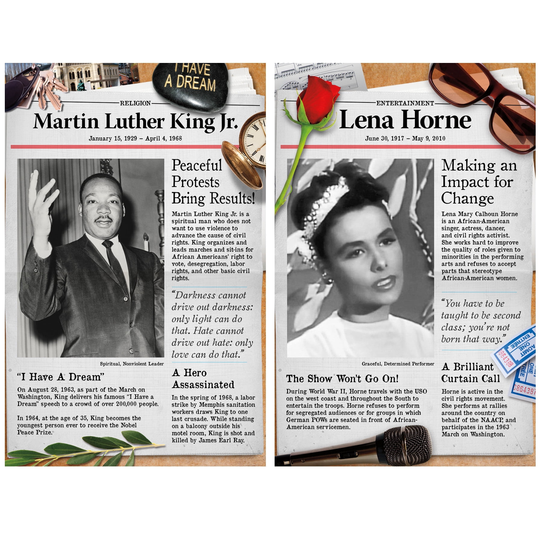 North Star Teacher Resources Civil Rights Pioneers Bulletin Board Set
