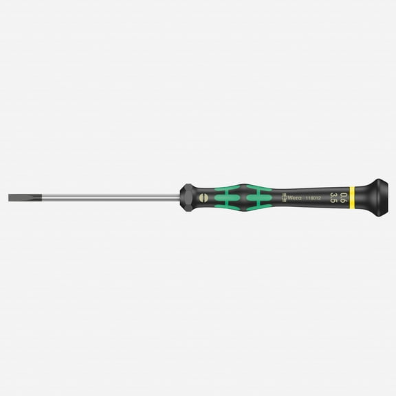 Wera 118012 3.5 x 80mm Kraftform Micro Slotted Precision Screwdriver