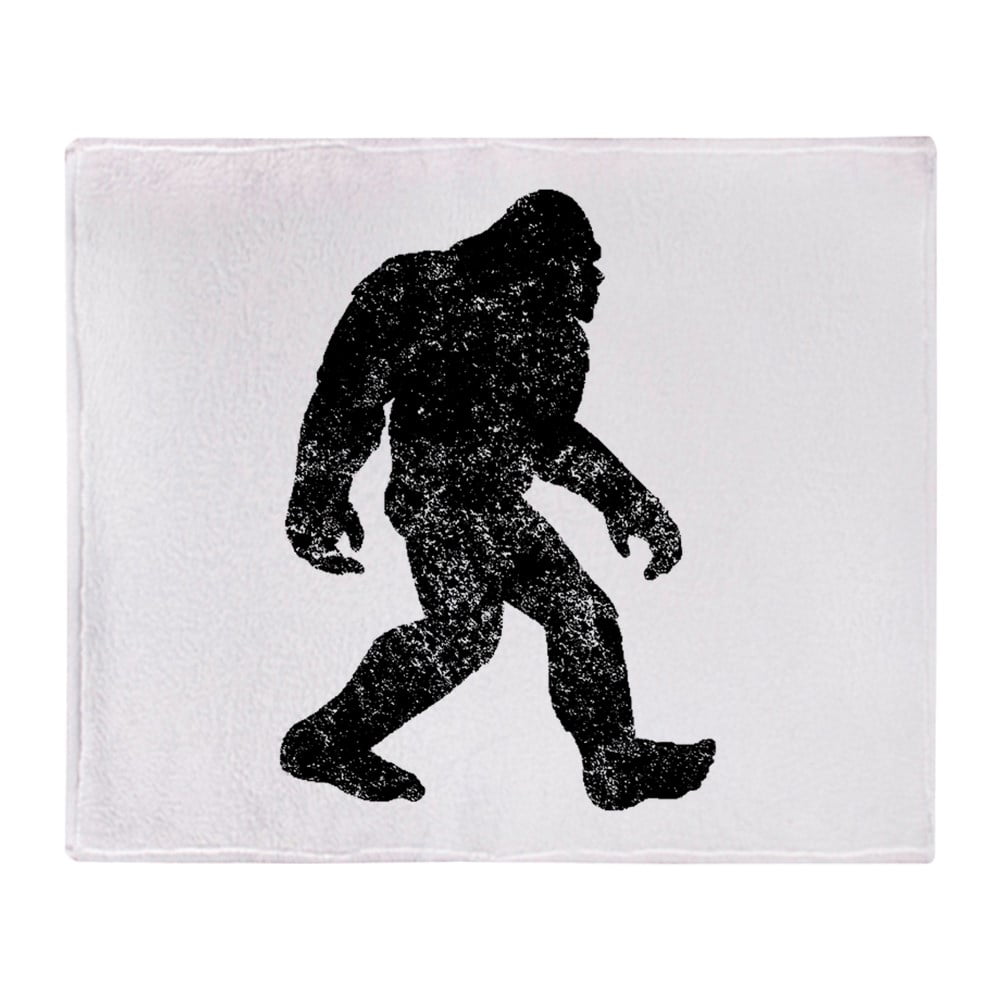 CafePress Bigfoot Silhouette Throw Blanket Soft Fleece Throw Blanket, 50"x60" Stadium