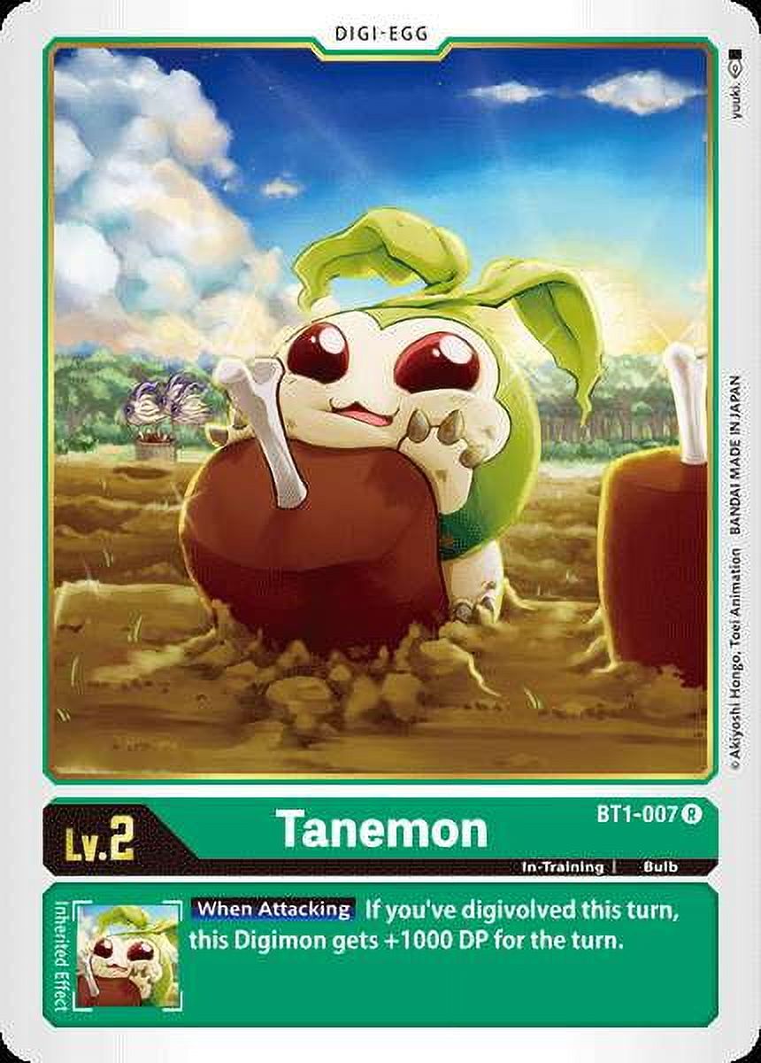 Digimon Release Special Booster Rare Tanemon BT1-007