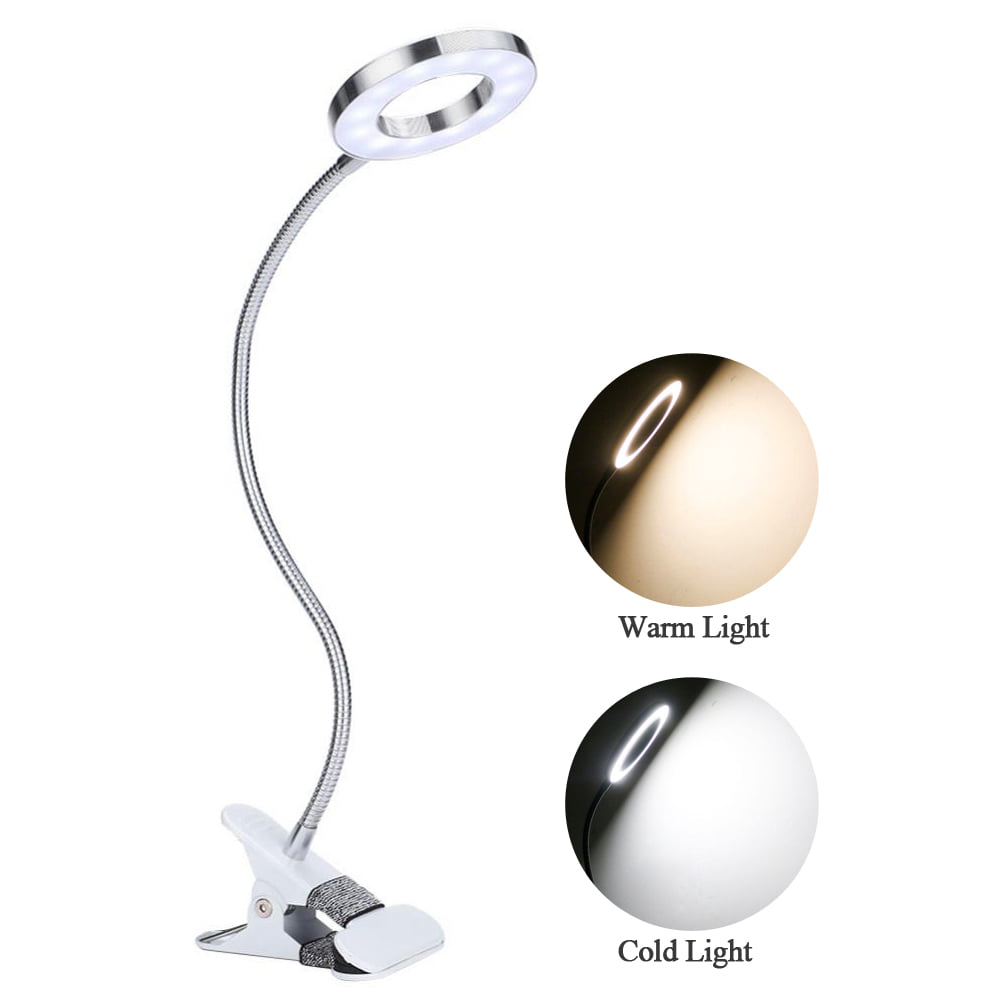 LED Light Flexible Table Lamp USB Clamp Clip On Craft/Reading Desk Book Light UK 