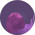 thumbnail image 1 of Ahgly Company Tapis Rond Lavable en Machine Intérieur Transitionnel Magenta Foncé Violet, 7 Pieds Rond, 1 of 7
