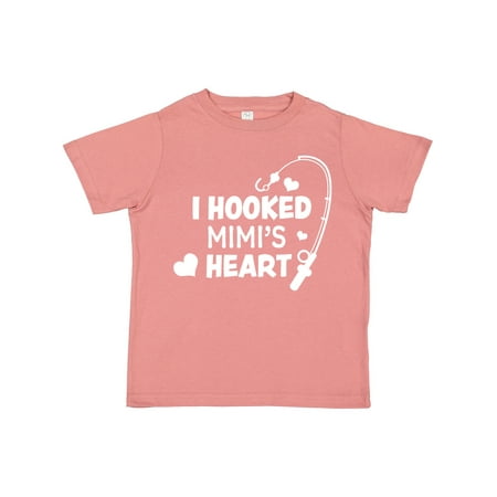 

Inktastic I Hooked Mimi s Heart with Fishing Rod Gift Toddler Boy or Toddler Girl T-Shirt