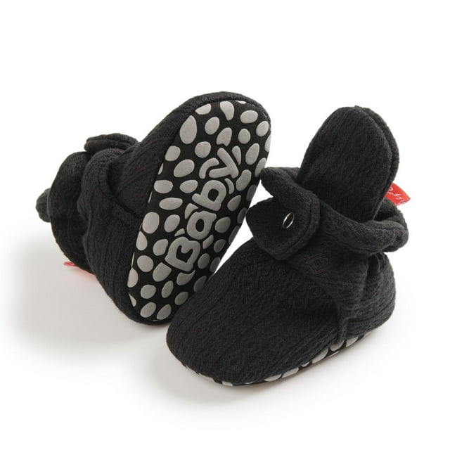 YUNAFFT Baby First Walkers Non-Slip Winter Shoes Solid Color Anti-Drop Warm Design for Early Steps
