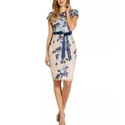 Adrianna Papell Embroidered Sheath Dress