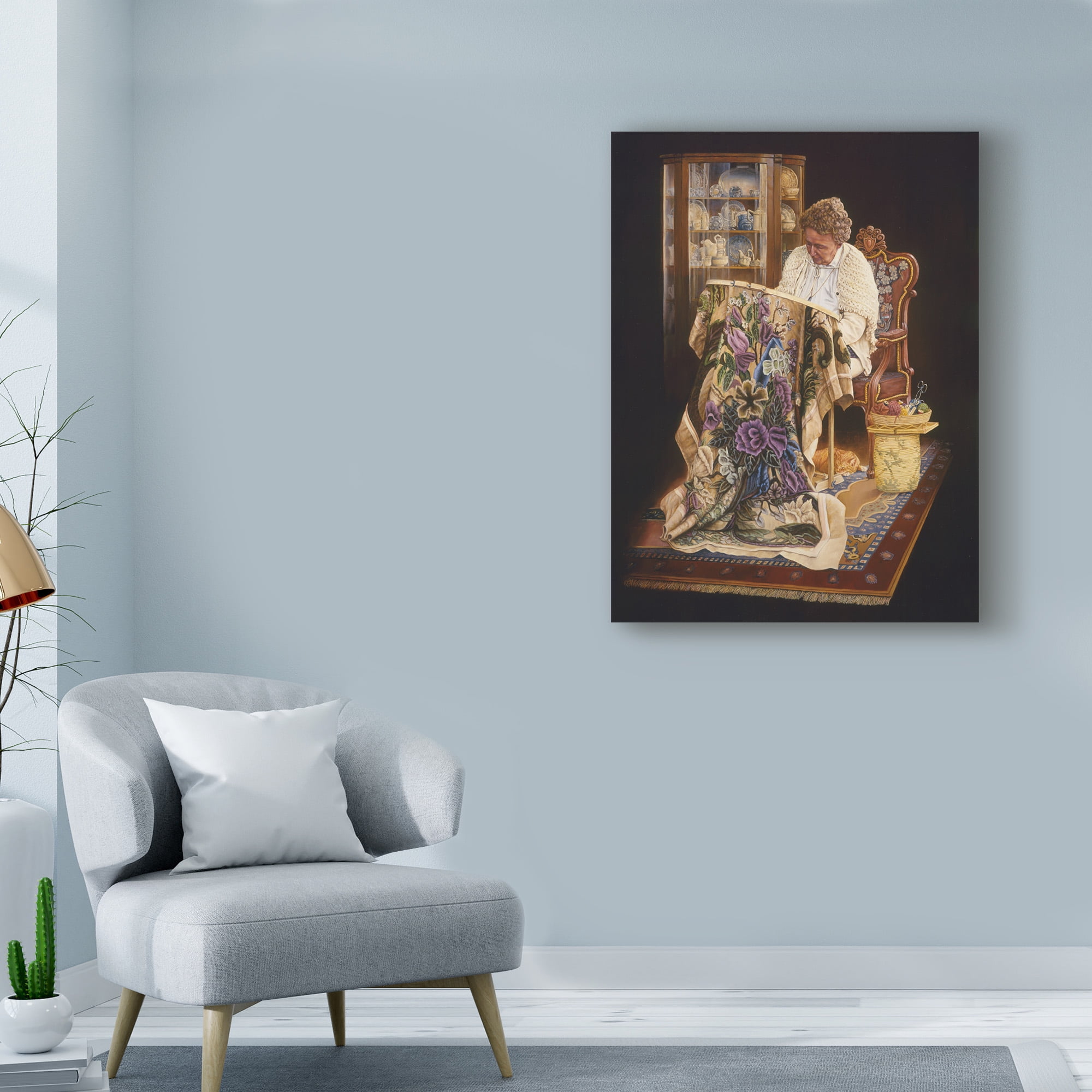 Trademark Fine Art 'The Wedding Gift' Canvas Art by Les Ray