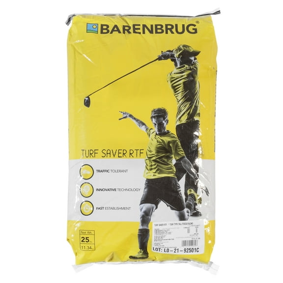 Barenbrug Turf Saver High Quality Turf-Type Tall Fescue Blend Grass Seed, 25 Pounds