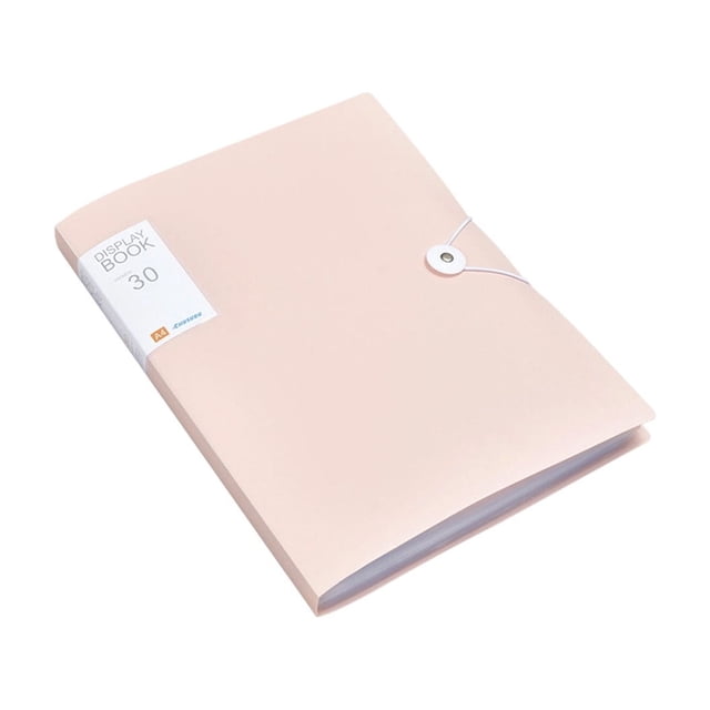 SIYTUAU Insert Page File Folder A4 Size With Snap Button For Contract Test Paper Storage Office School Organizer