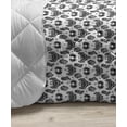 thumbnail image 3 of Gothic Down Alternative Comforter, Black Lace Style Needlecraft Pattern with Ornate Flowers Feminine Victorian Motifs, Microfiber Quilt for All Season, 5 Sizes, Lilac Black, by Ambesonne, 3 of 3