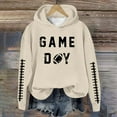 thumbnail image 2 of WEAIXIMIUNG Sweat à Capuche pour Femmes, Imprimé Football Baseball, Col Rond et Manches Longues, 2 of 4