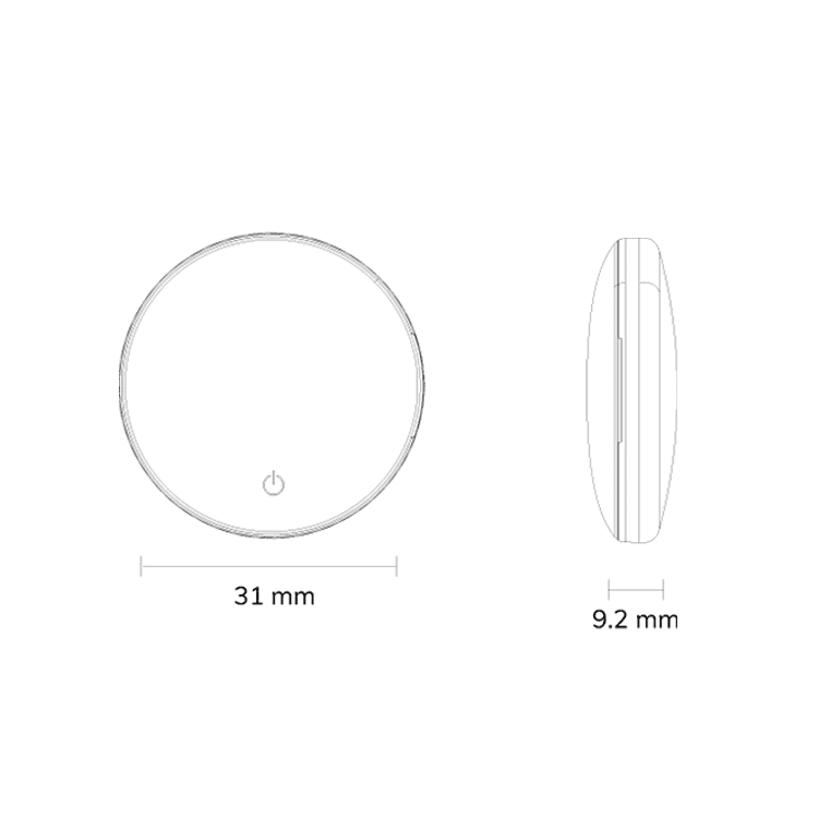 3PCS MWB01 dynamic tag ble wireless iot devices ibeacon Ultra-Thin IP67 bluetooth beacon with NFC and accelerometer sensor for personnel management