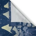 thumbnail image 3 of Ambesonne Christmas Kitchen Curtains, Santa Claus Airline, 55"x39", Dark Blue Marigold Red, 3 of 3