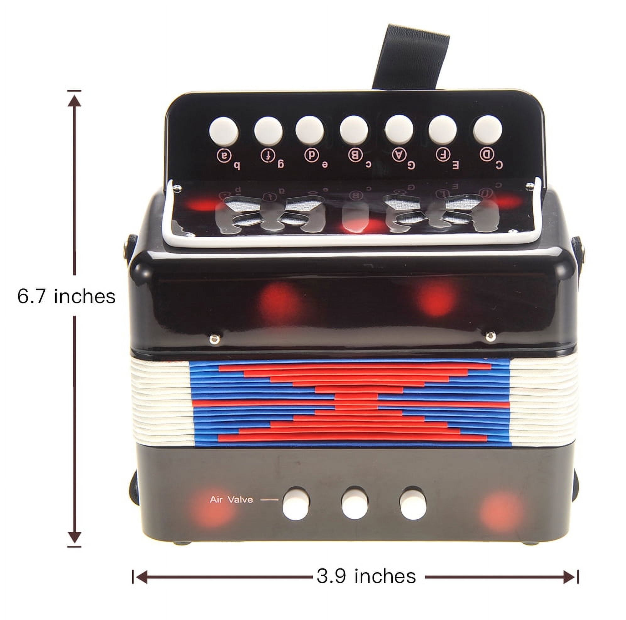 Music Magic Children's Musical Instrument Accordion - Black