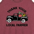 thumbnail image 3 of Instant Message - Thank Your Local Farmer - Women's Racerback Tank Top, 3 of 6