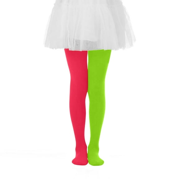 OGLCCG Ballet Tights for Girls Kids Dance Soft Athletic Leggings Color Block Comfortable Stretchable Soft School Uniform Tights 2-8 Years