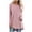 Pink, variant on Long Sleeve Shirts for Women 2026 Spring Plus Size Plain Crewneck Oversized Tshirt Blouse Tunic Tops